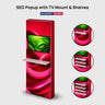 SEG Popup Display with TV Mount & External Shelves