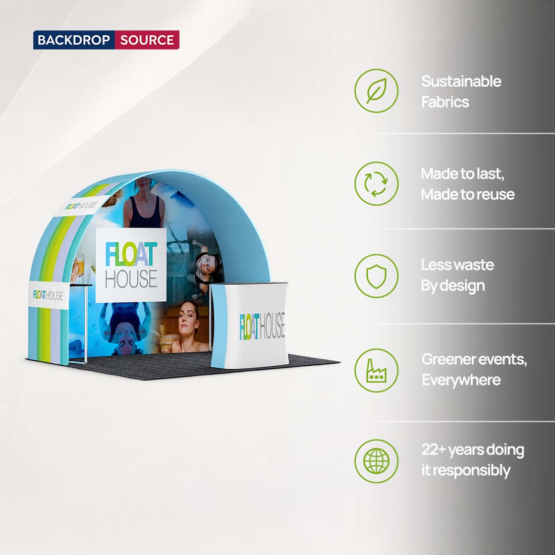 Portable Exhibit Display 3m x 3m - Model 27