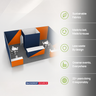 9x6m SEG Booth Kit with Private Meeting Room & 3 Counters