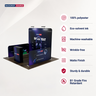 Ultimate 3m x 3m Booth Kit with Backwall, Side Walls, Counter, and Lights