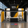 9x6m SEG Booth Kit with Meeting Space & Lockable Tower Counter