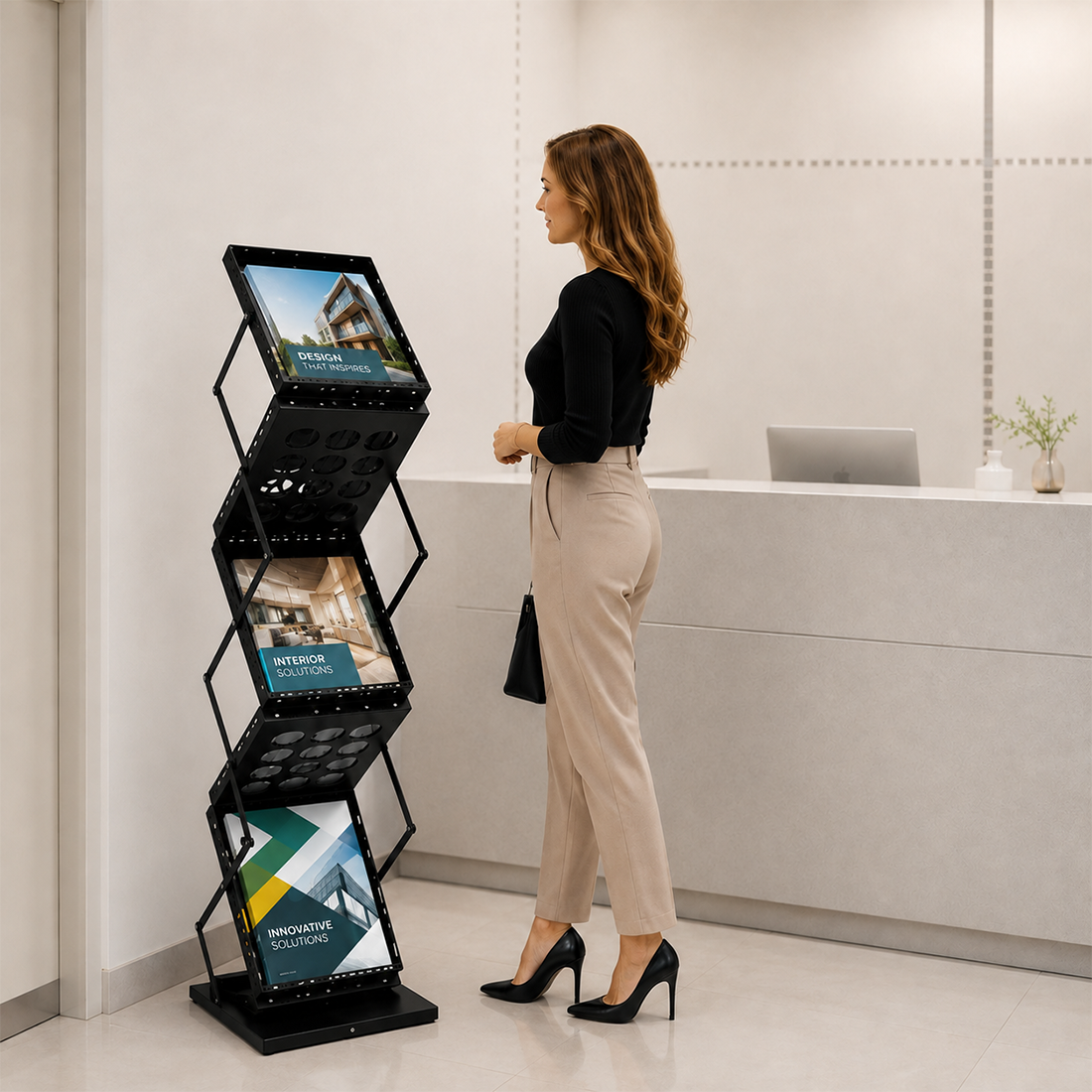 Zig Zag Brochure Stand