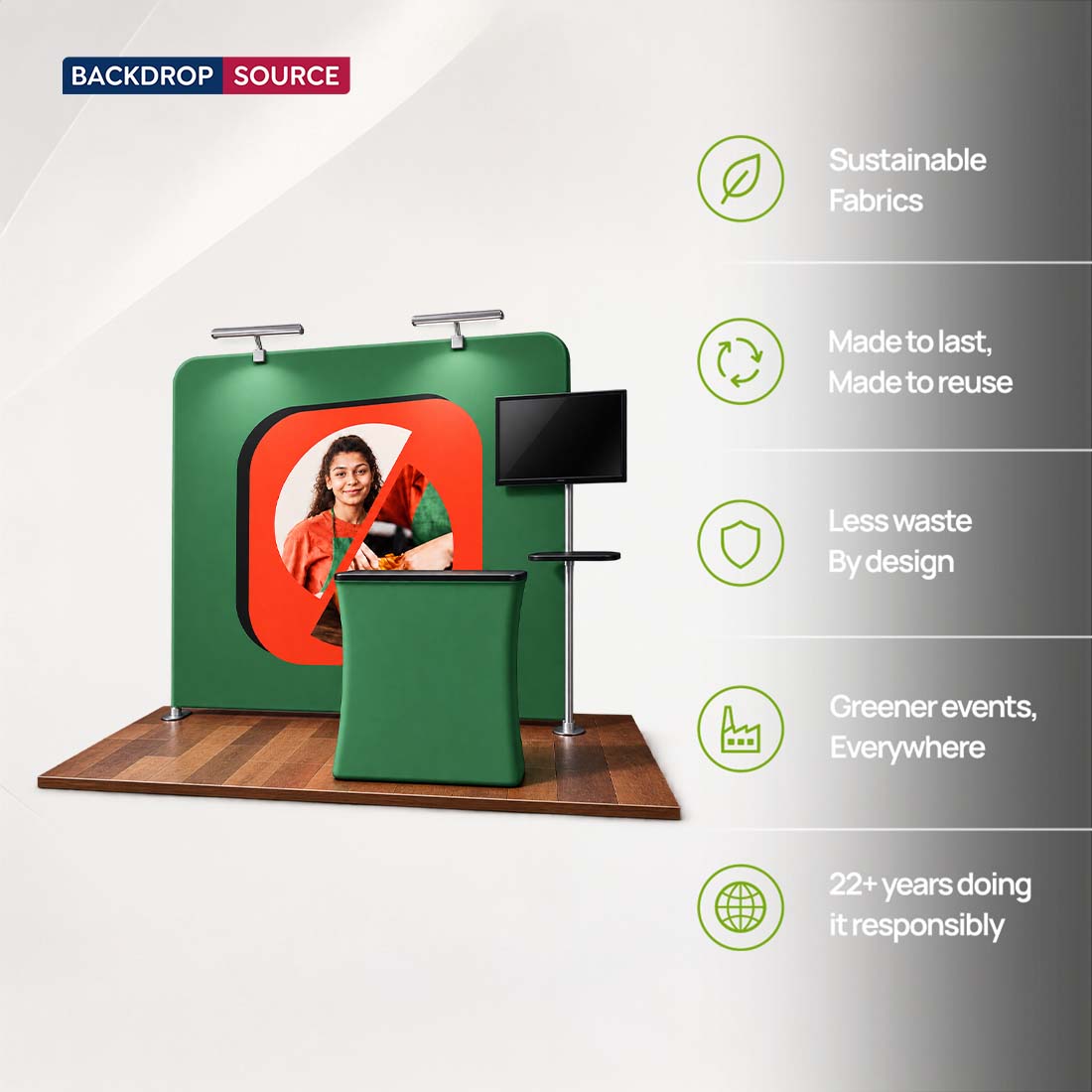 Portable Exhibit Display 3m x 3m - Model 9