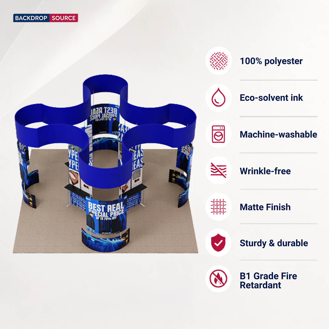 Modular Booth Kits 6m x 6m - Model 14
