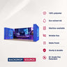 3x6m 3D Media Wall Booth Kit with 12 Display Shelves