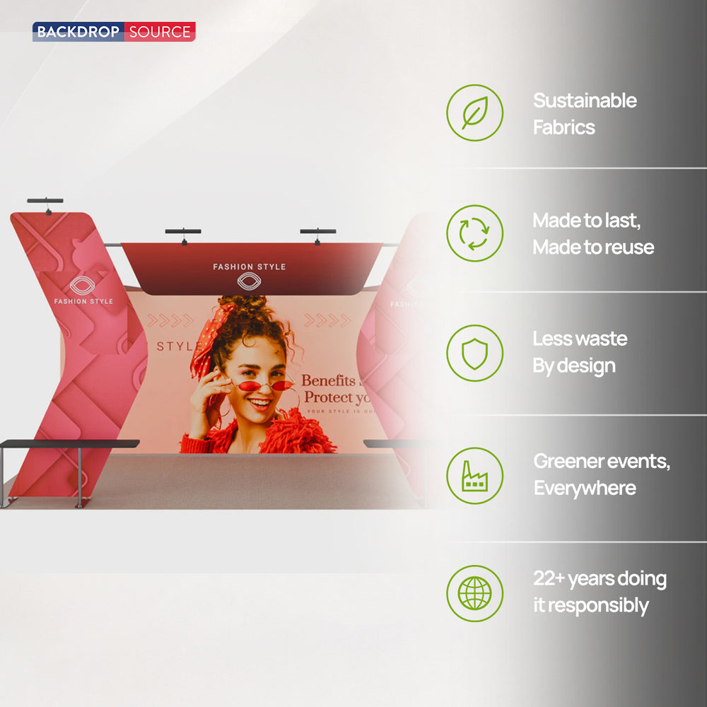 Portable Exhibit Display 6m x 3m - Model 17
