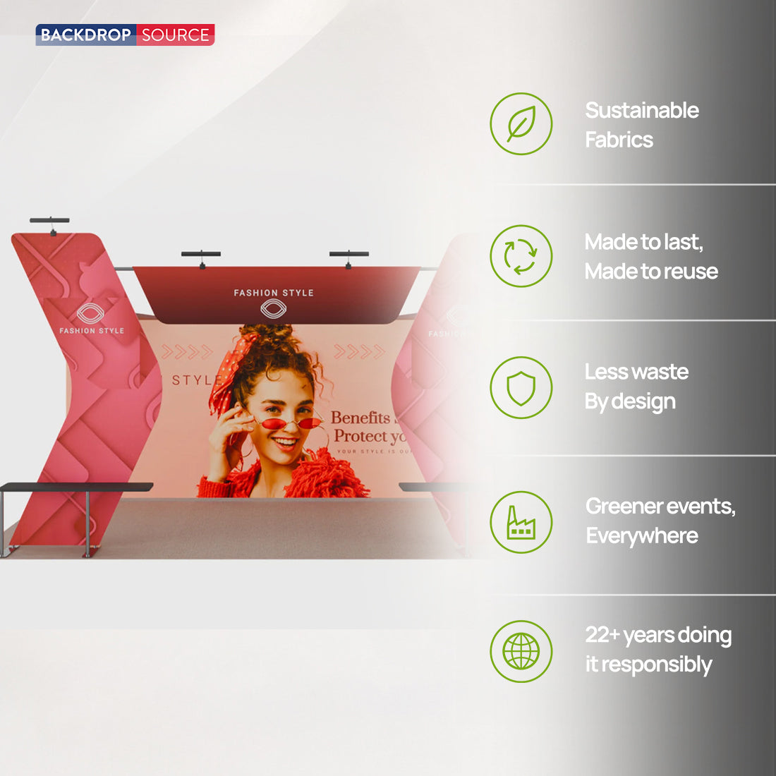 Portable Exhibit Display 6m x 3m - Model 17