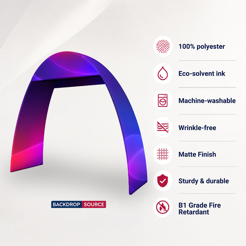 C Shape Tension Fabric Arch - 6m