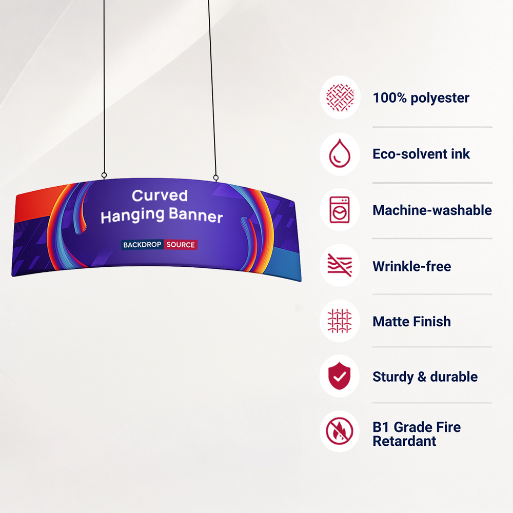 Curved Hanging Banner