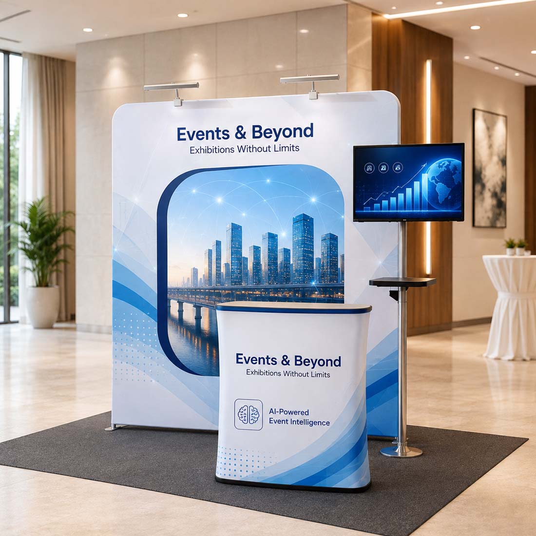 Portable Exhibit Display 3m x 3m - Model 9