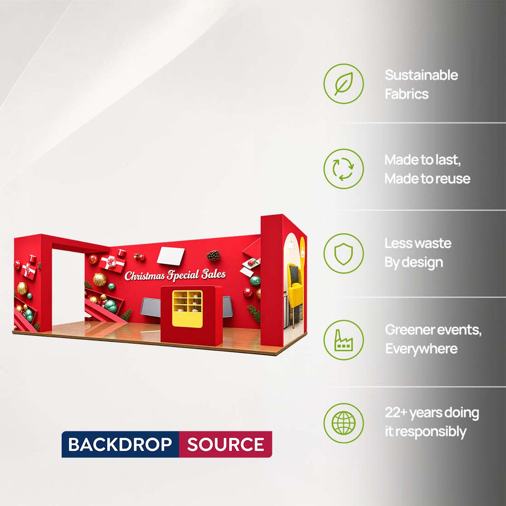 Portable Exhibit Display 3m x 6m - Model 19