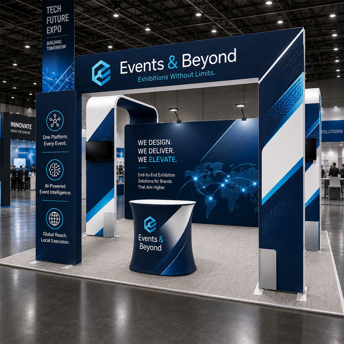 Modular Booth Kits 6m  x 6m - Model 16
