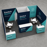 9x6m SEG Booth Kit with Private Meeting Room & 3 Counters