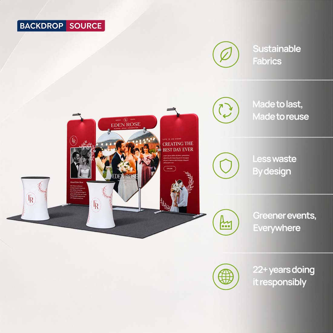 Portable Exhibit Display 3m x 3m - Model 38