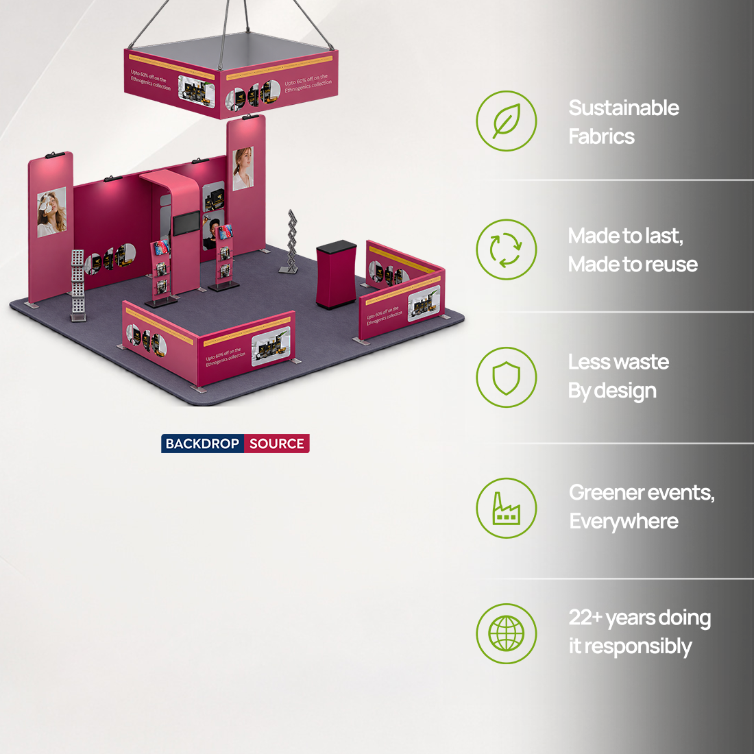 Modular Booth Kits 6m x 6m - Model 07