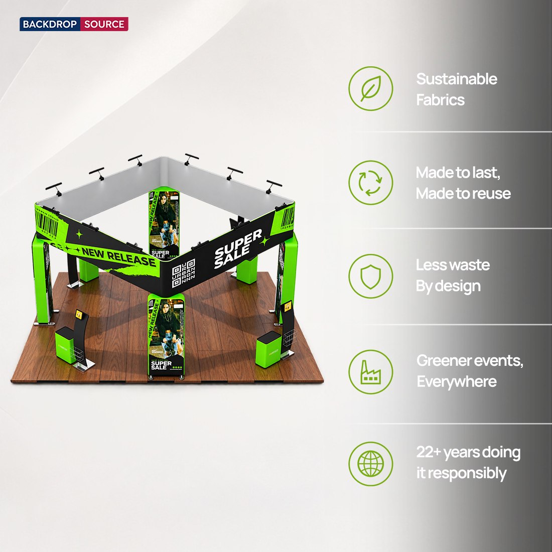 Modular Booth Kits 6m x 6m - Model 11