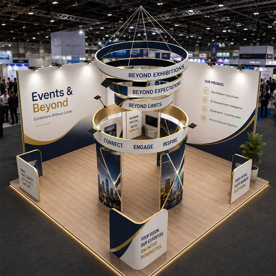 Modular Booth Kits 6m x 6m - Model 21