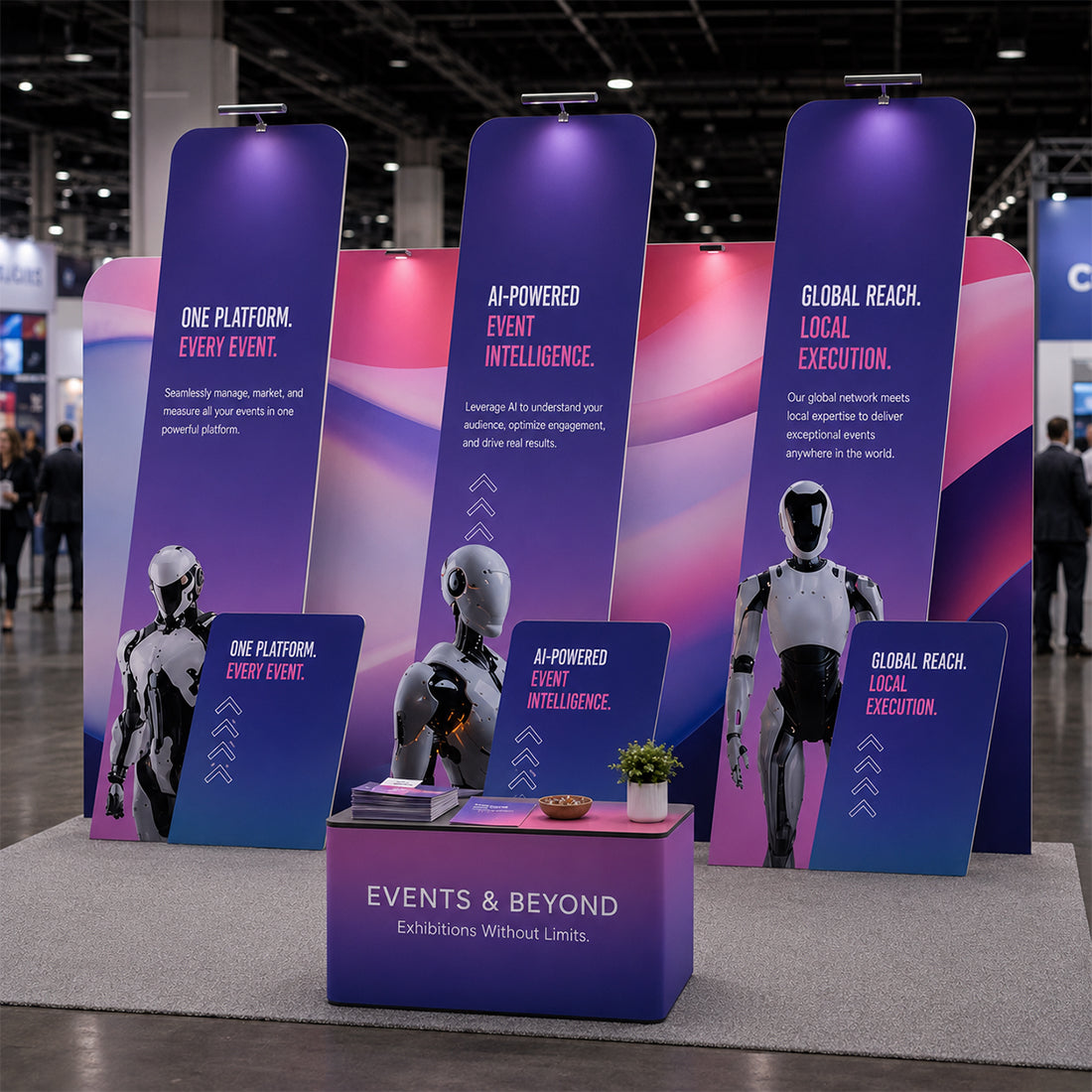 Portable Exhibit Display 6m x 3m - Model 19