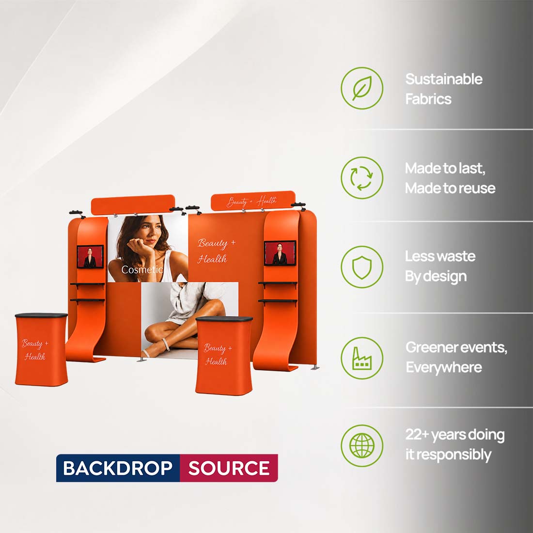 Portable Exhibit Display 3m x 6m - Model 12