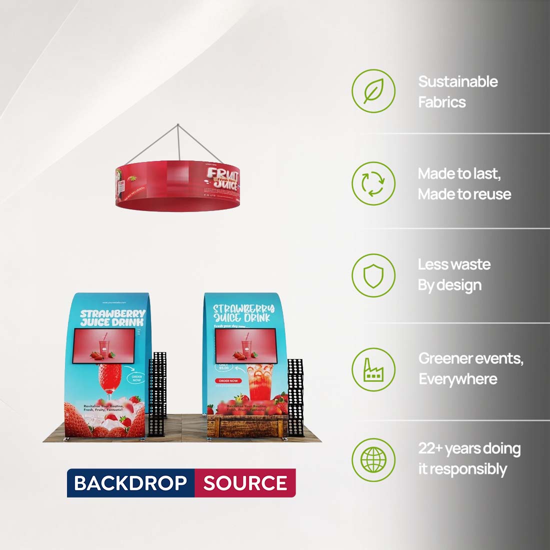 Portable Exhibit Display 3m x 6m - Model 9