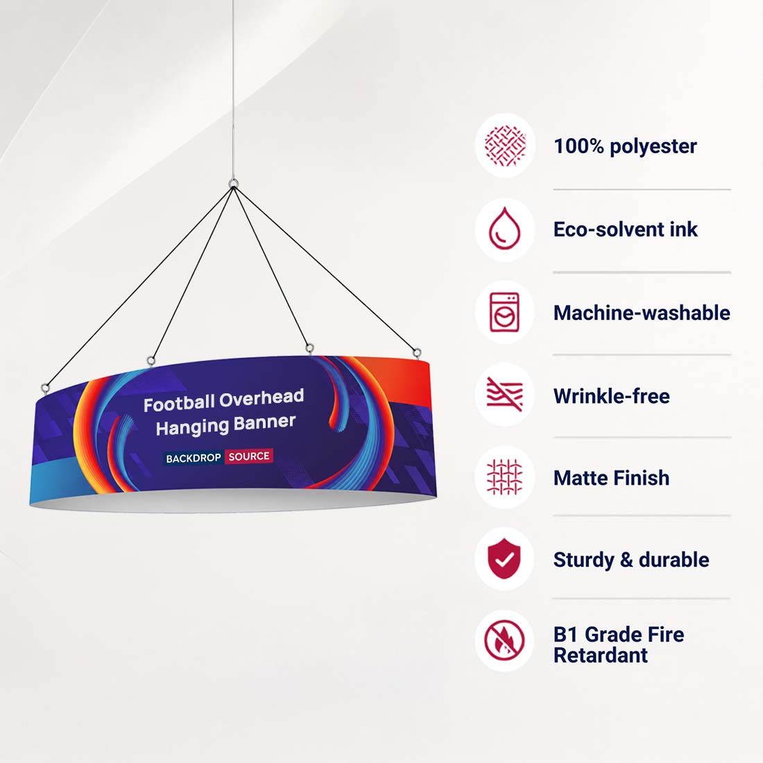 Football Overhead Hanging Banner