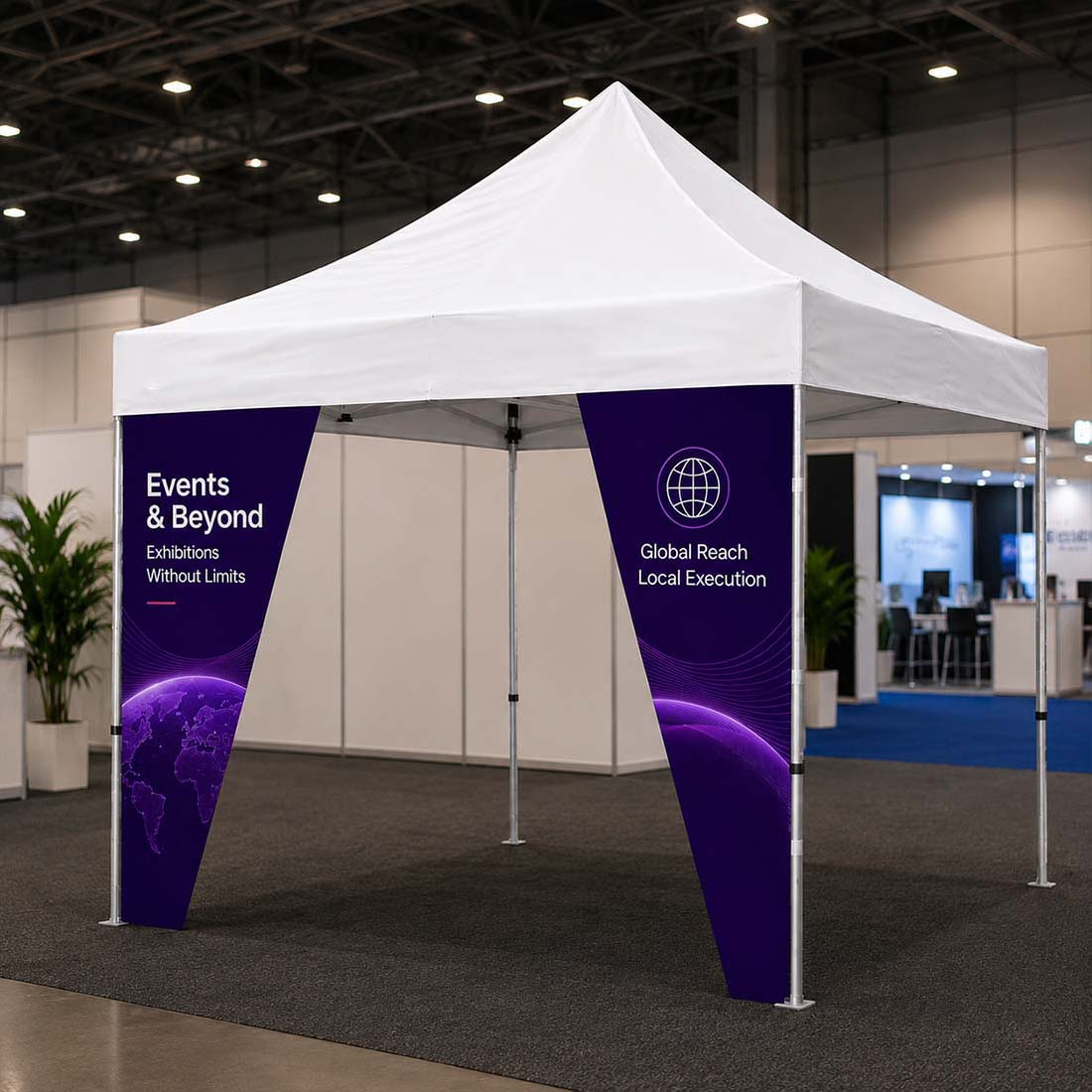Fabric Canopy Corner Banner
