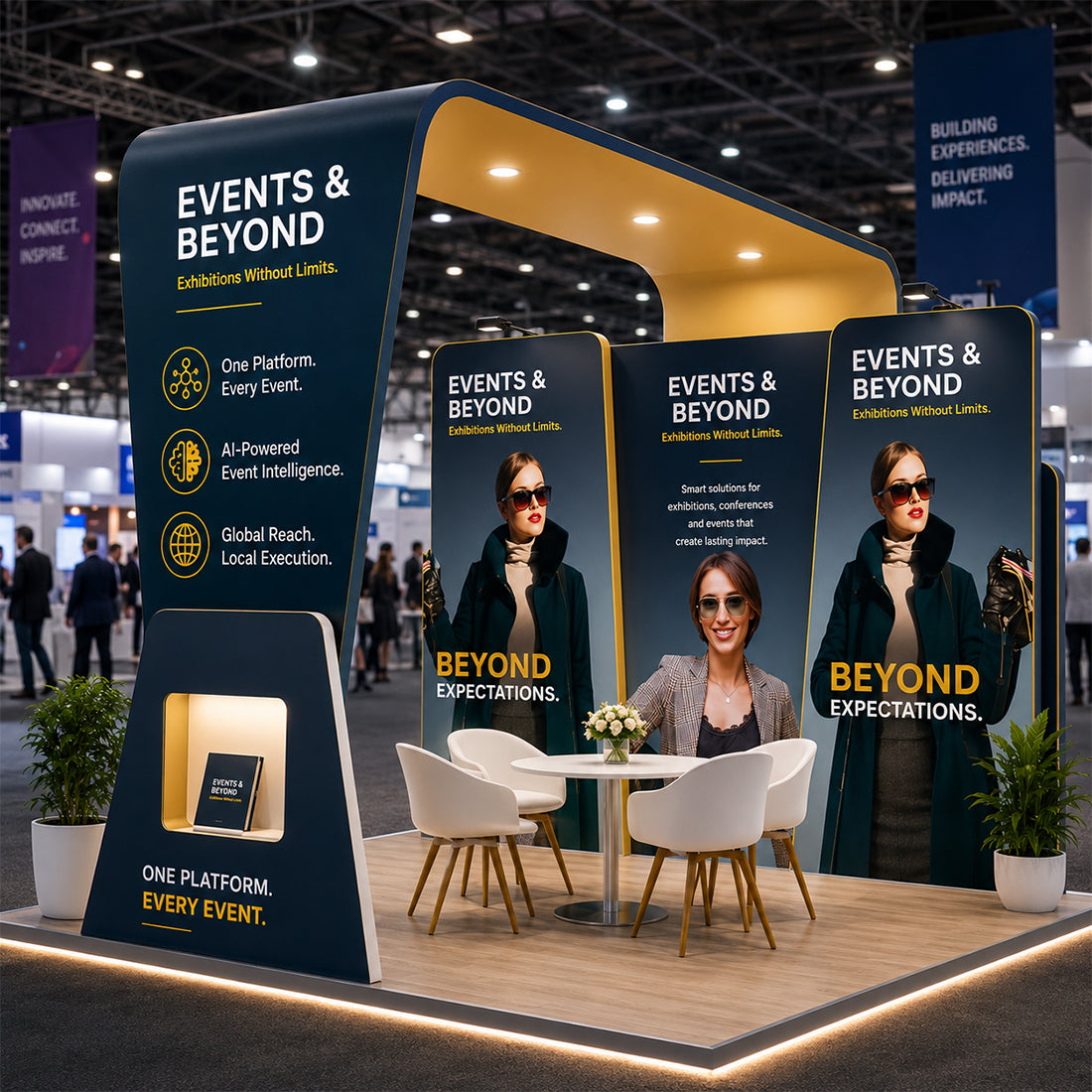 Portable Exhibit Display 6m x 3m - Model 14