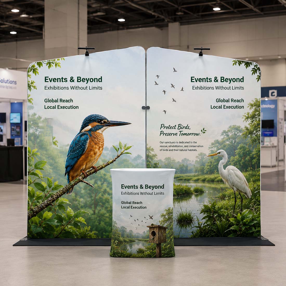 Portable Exhibit Display 3m x 3m - Model 39