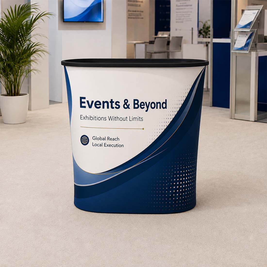 Fabric Velcro Pop Up Counter 1 x 2