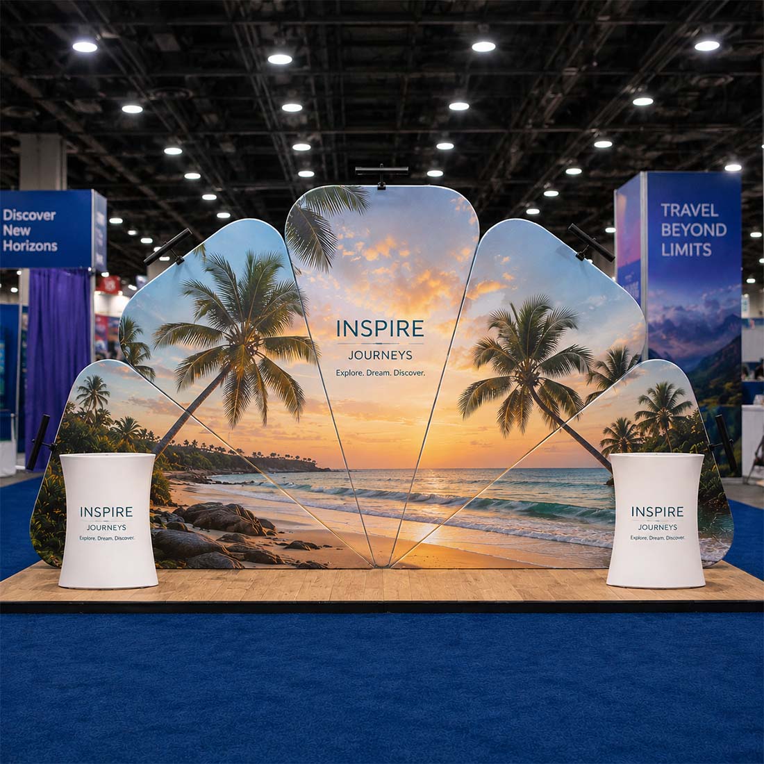 Portable Exhibit Display 3m x 6m - Model 2