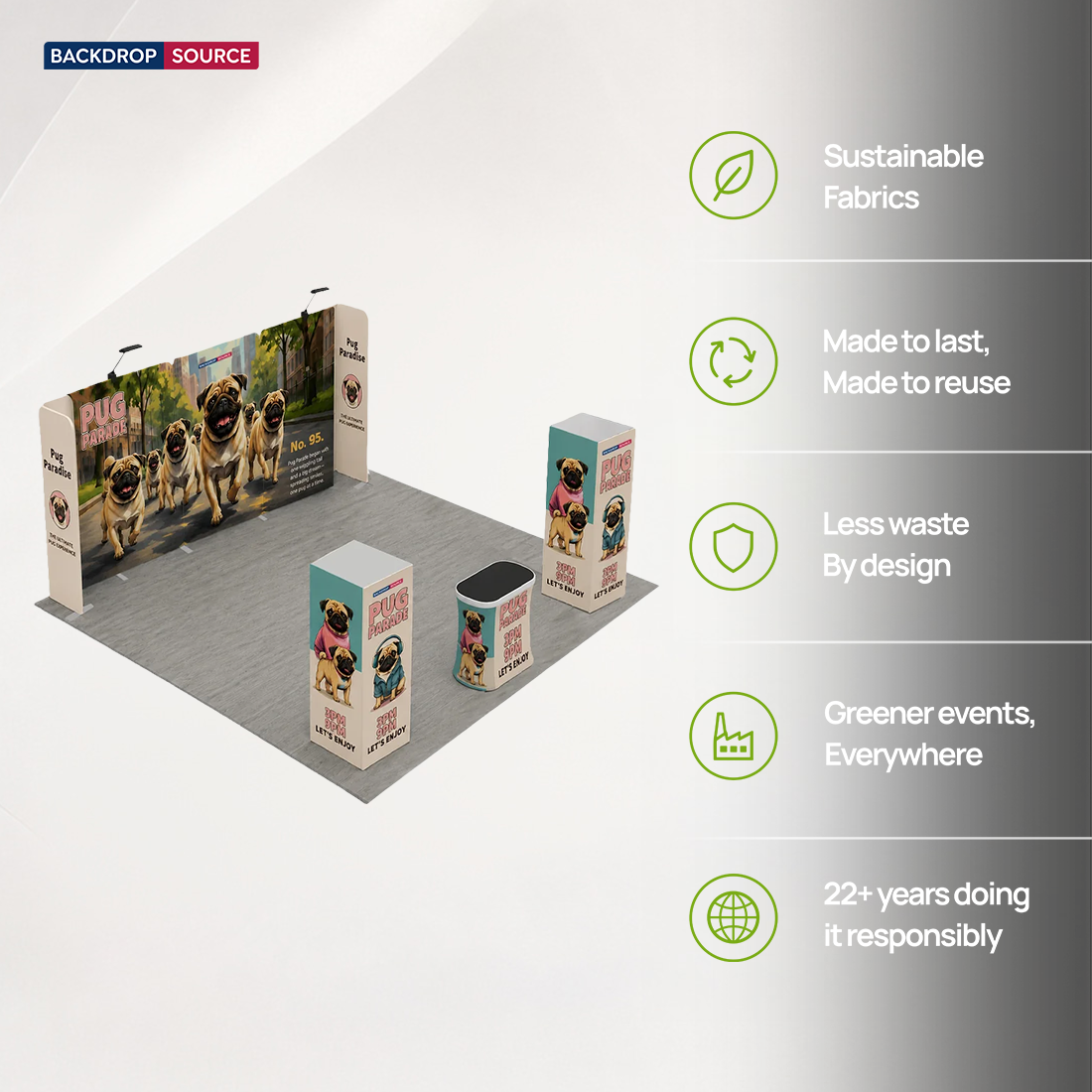 Modular Booth Kits 6m x 6m - Model 18