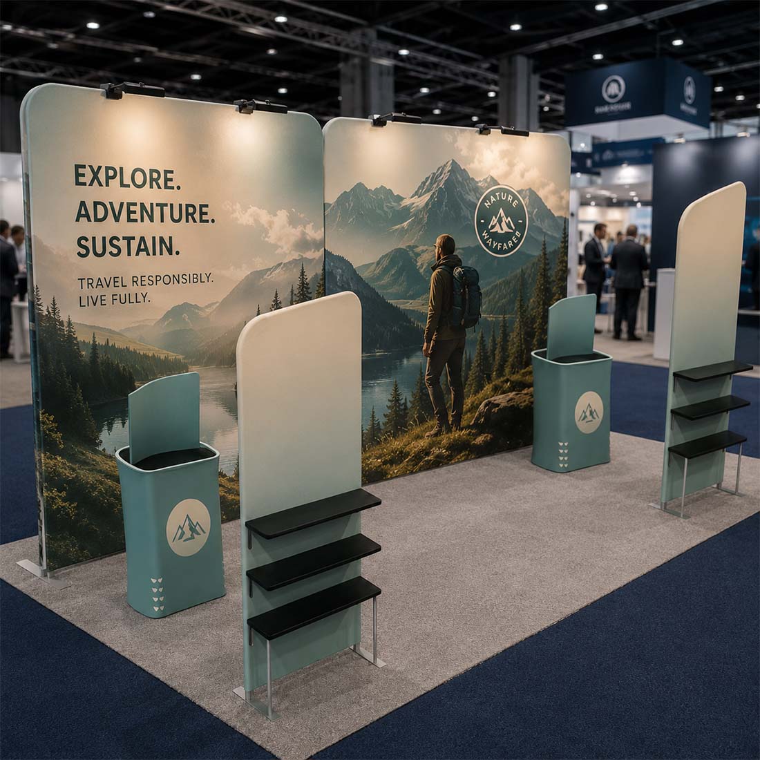 Portable Exhibit Display 3m x 6m - Model 14