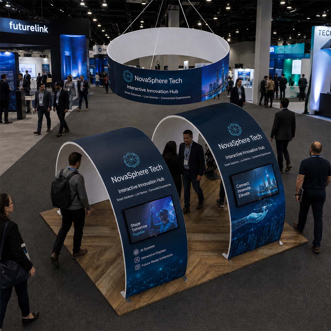 Portable Exhibit Display 3m x 6m - Model 9