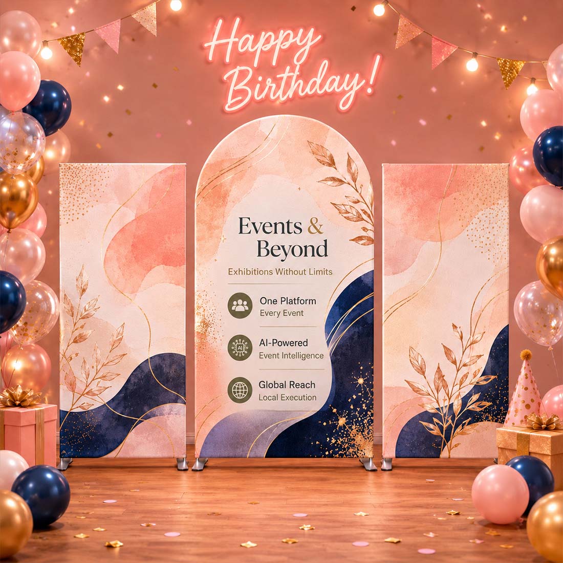 Customized Design Themed Party Media Sets for Birthday / Events/ Weddings - Model 3