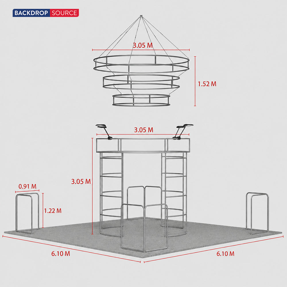 Modular Booth Kits 6m x 6m - Model 21