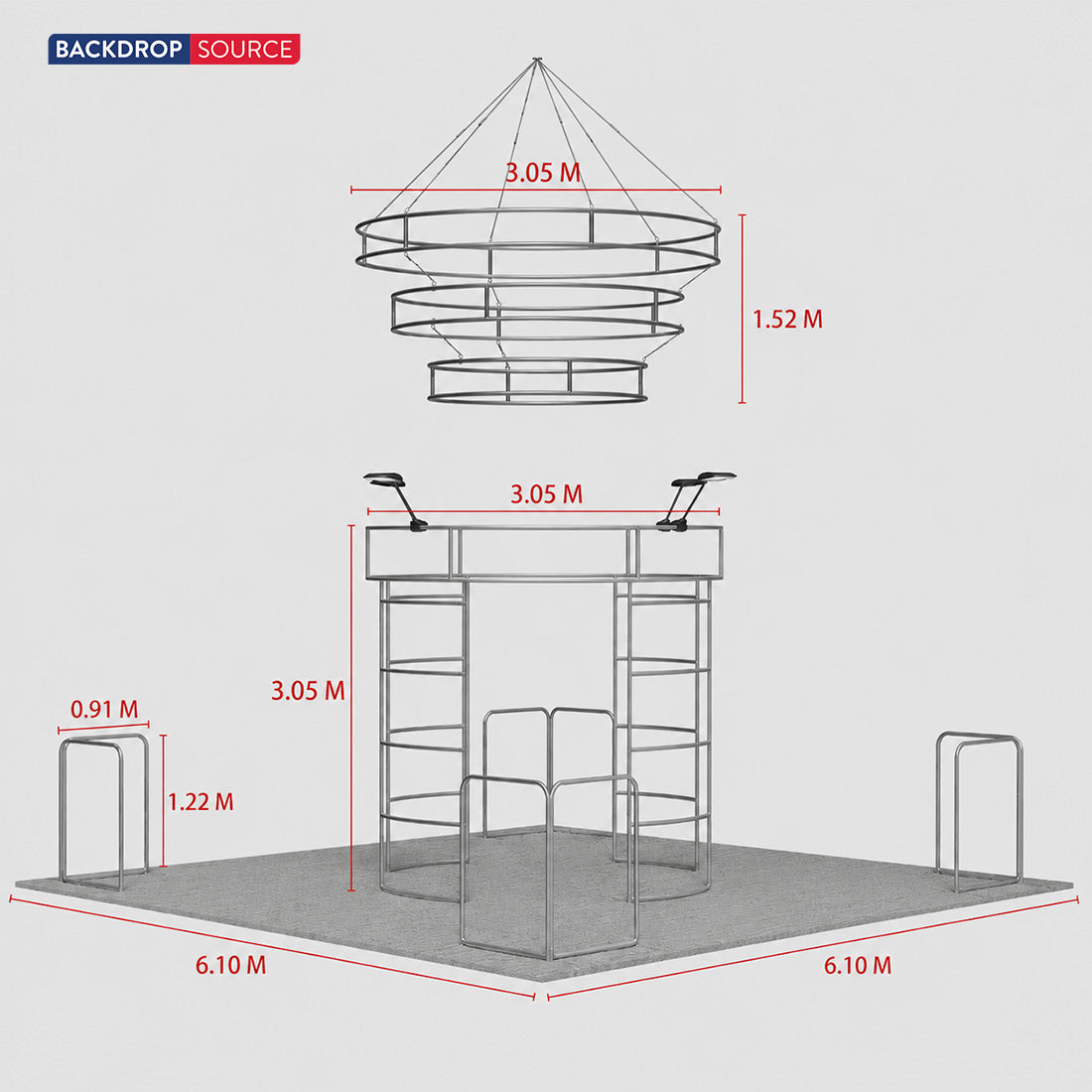 Modular Booth Kits 6m x 6m - Model 21