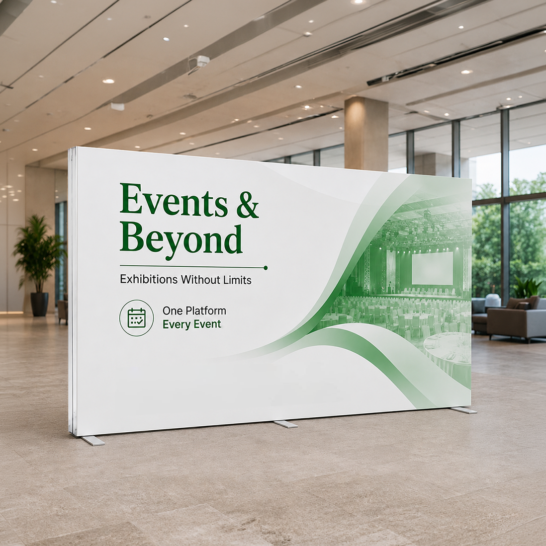 Non-Backlit SEG Fabric Media Wall - 6m W