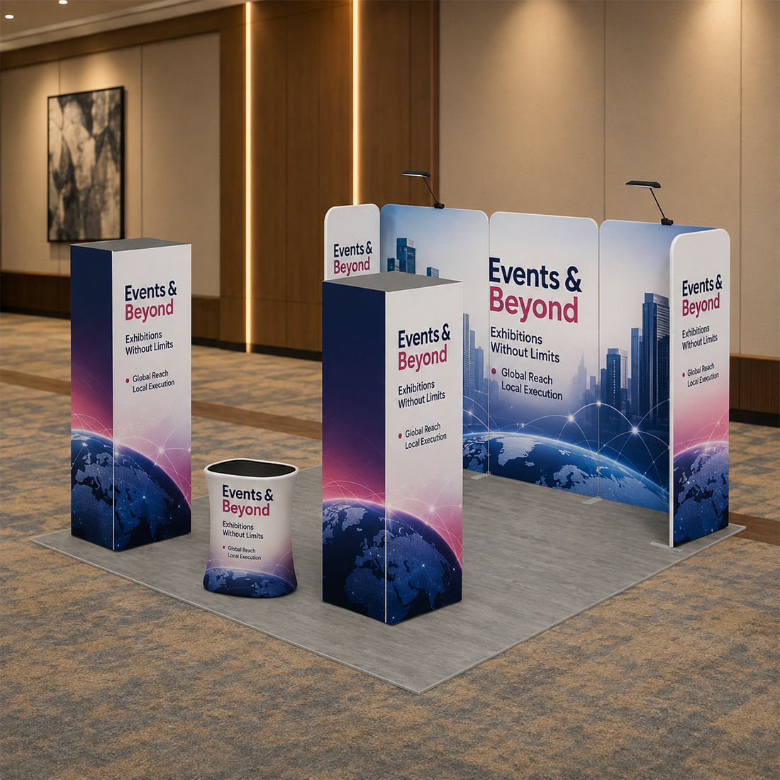 Modular Booth Kits 6m x 6m - Model 18