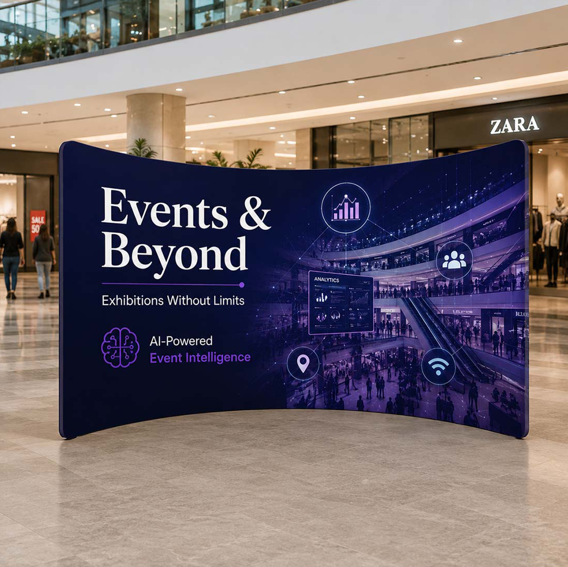 180° Curved Fabric Exhibition Booth Wall
