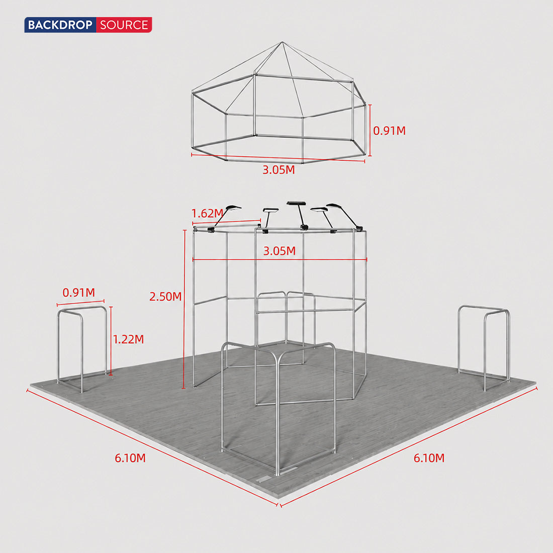 Modular Booth Kits 6m x 6m - Model 20