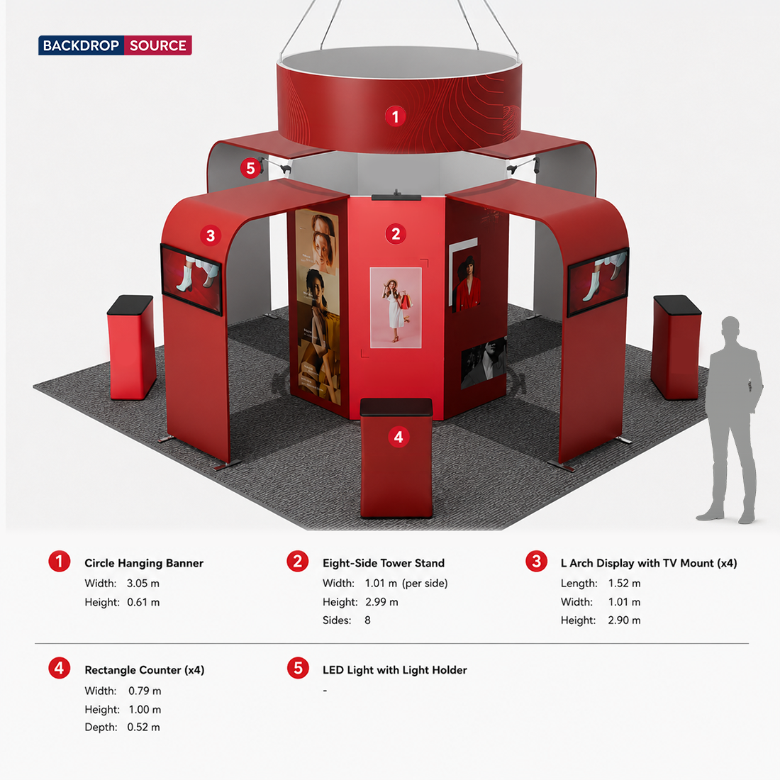 Modular Booth Kits 6m x 6m - Model  06