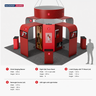 Modular Booth Kits 6m x 6m - Model  06