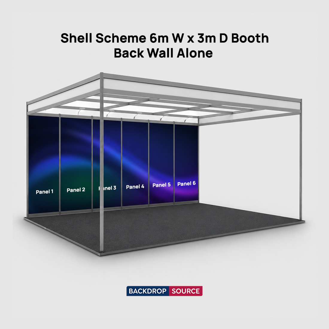 Shell scheme Exhibition Graphics for 6m Wide x 3m Depth Booth