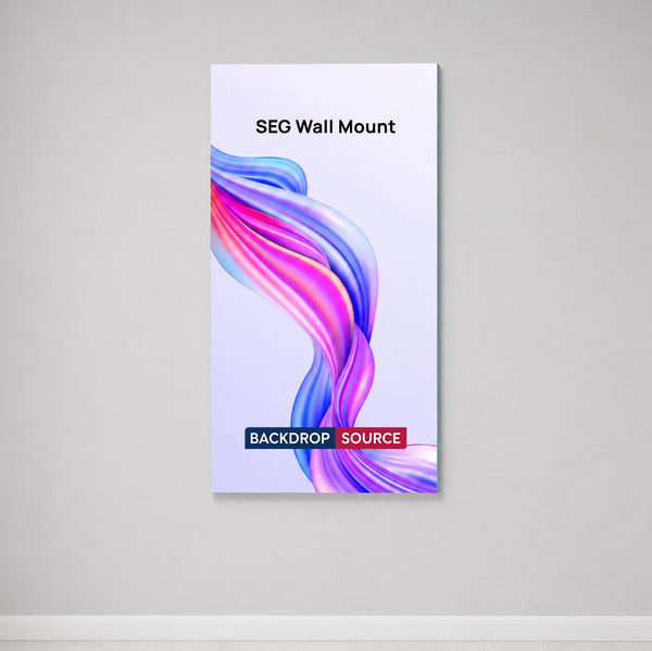 Wall-Mounted SEG Fabric display - 20mm Depth