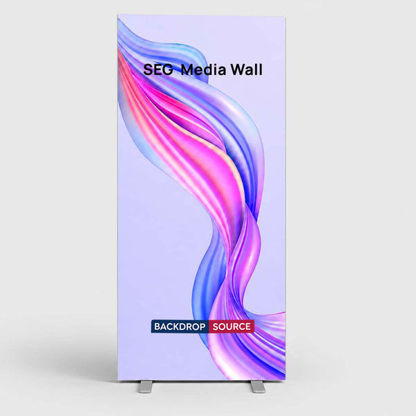 SEG Fabric Media Wall - 1m W x 2m H