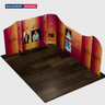 5x5m Magnetic Fabric Booth Wall with 10 Panels