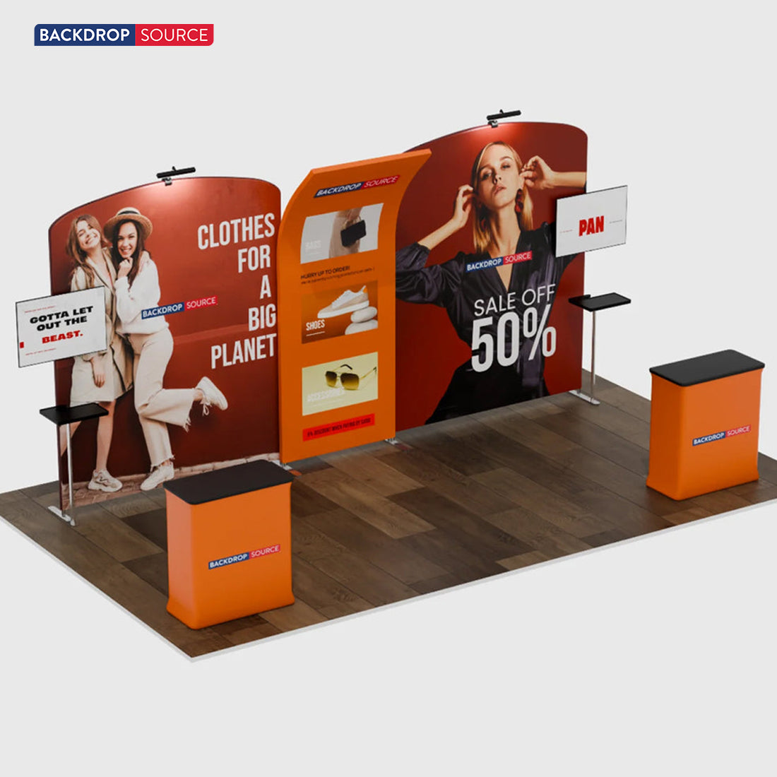 Portable Exhibit Display 6m x 3m - Model 9
