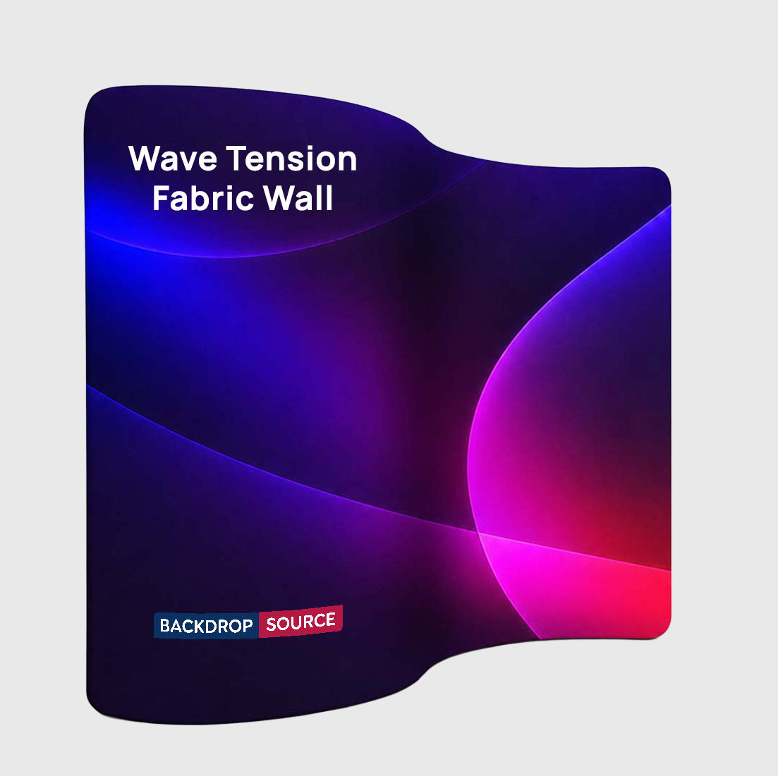 S Shape Wave Fabric Display Wall