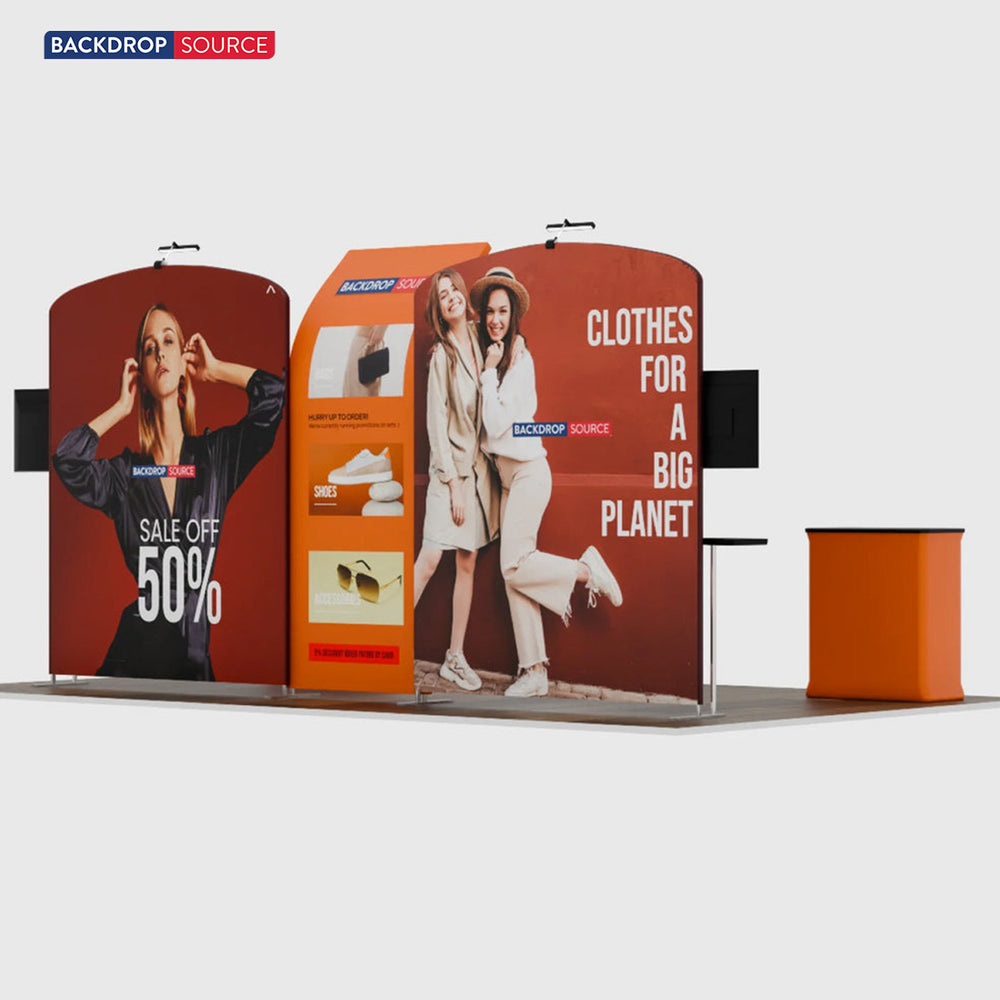 Portable Exhibit Display 6m x 3m - Model 9