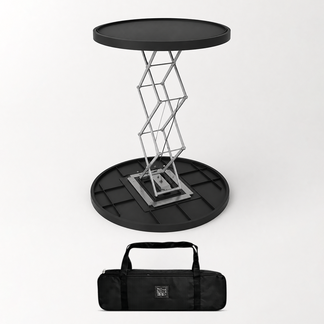 Backlit Fabric Oval Pop Up Counter